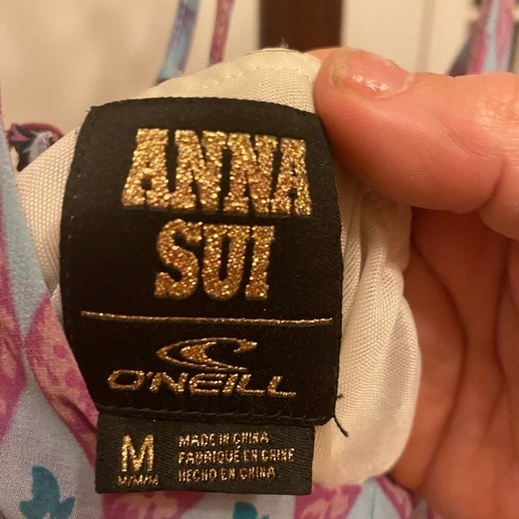 Anna SUI MULTICOLORED MAXI DRESS SIZE M - Picture 3 of 13